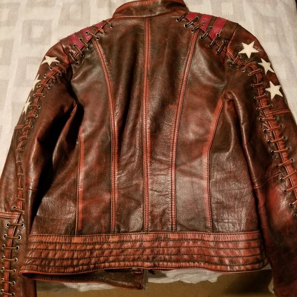 Cool Ladies Heavy Motor Cycle Jacket - Picture 3 of 3